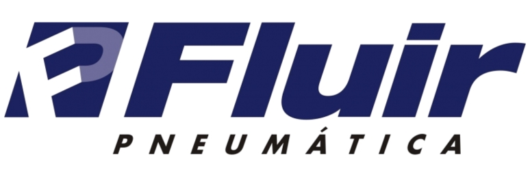 Logo da marca Fluir Pneumática, fabricante de componentes pneumáticos industriais