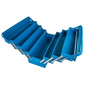 Caixa de ferramentas metálica vermelha com 7 gavetas e rodízios, armário organizador para oficina, fundo neutro, fotografia de produto em estúdio